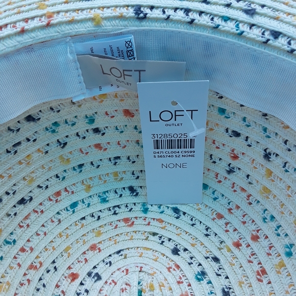 Loft Multicolor Floppy Straw Hat - Picture 6 of 7